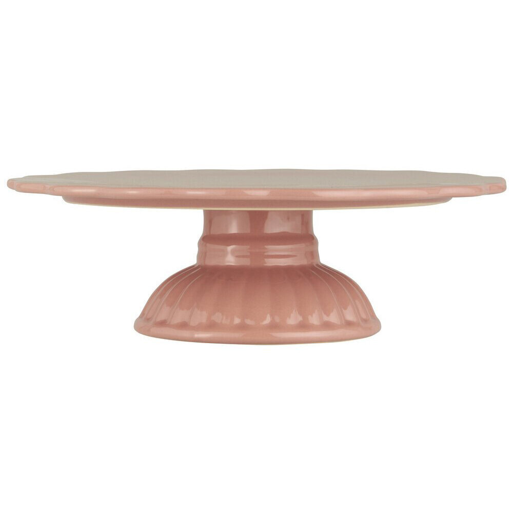 Tortenplatte mit Fuß Mynte, coral almond 