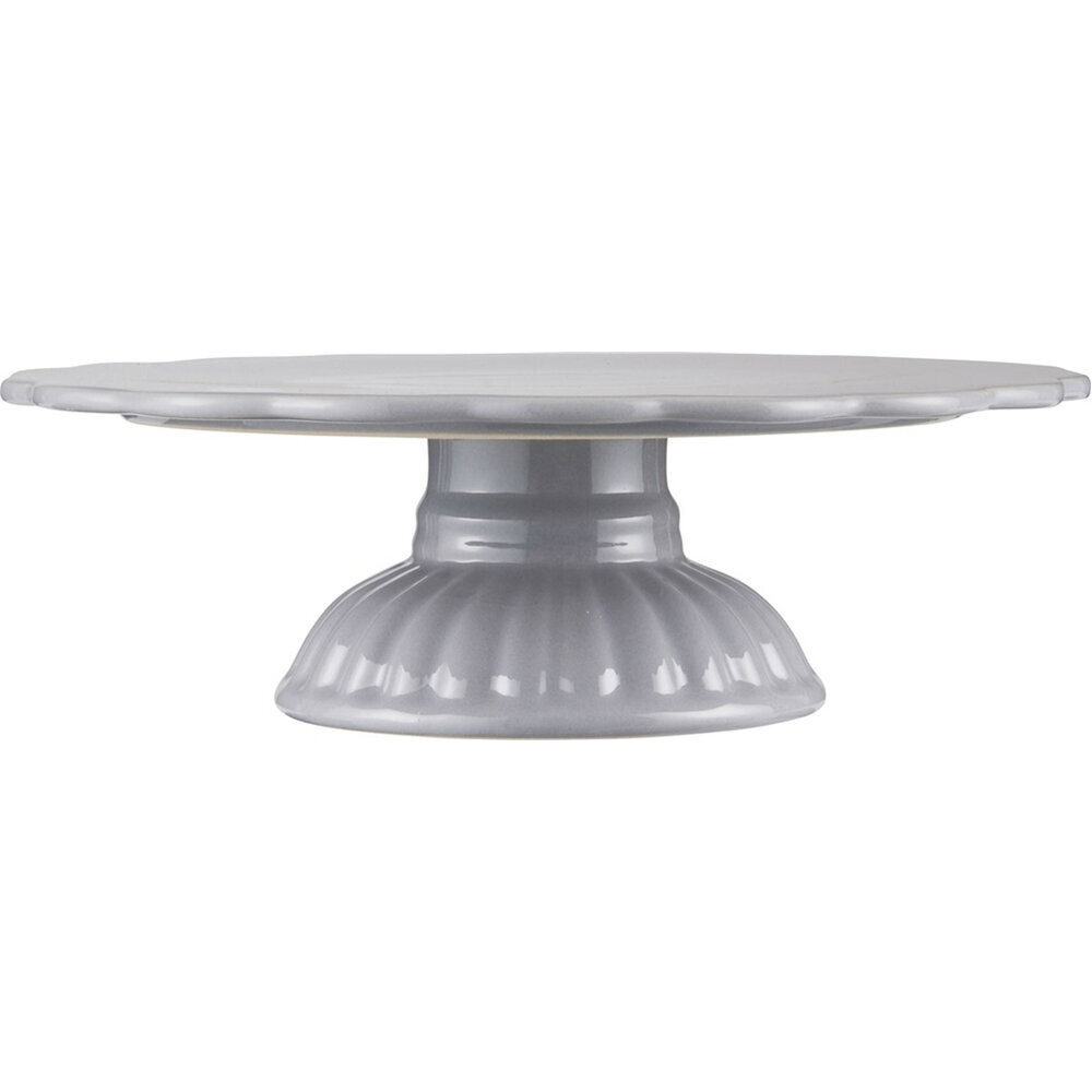 Tortenplatte mit Fuß Mynte, french grey 