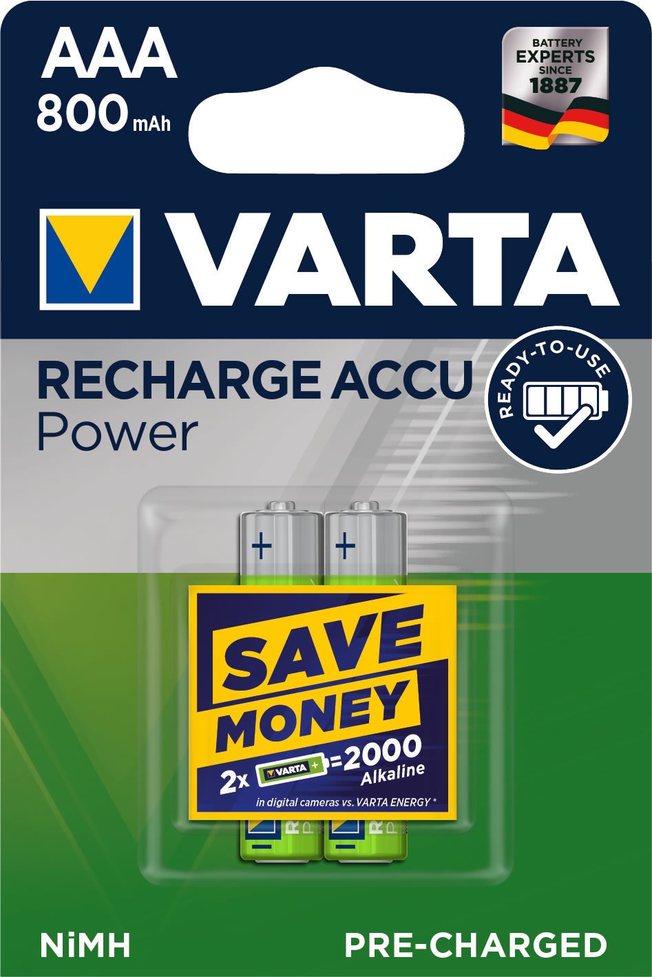 Varta Recharge Akku wiederaufladbare Batterien