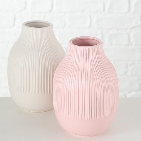 Vase Bresca 2er, rosa 