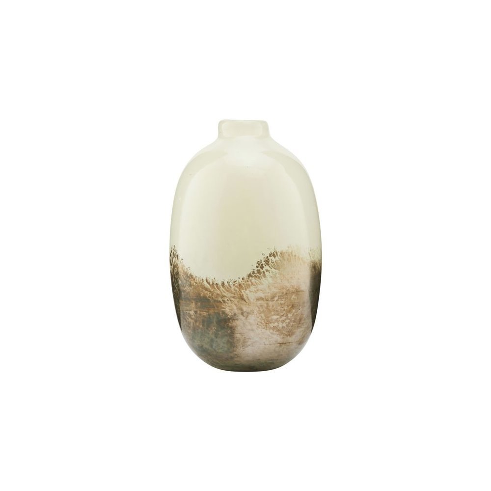 Vase Earth, beige 16 x Ø10cm