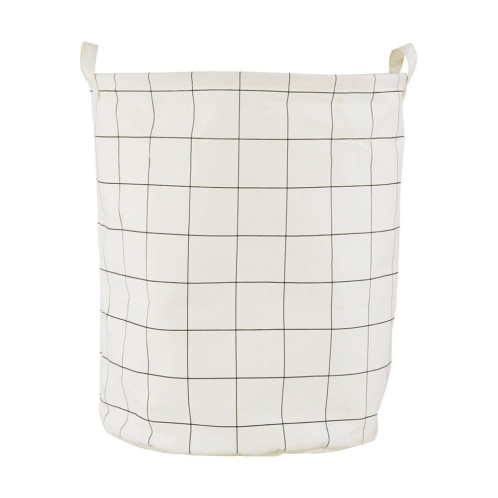 Wäschetasche Wäschekorb Squares, weiss 