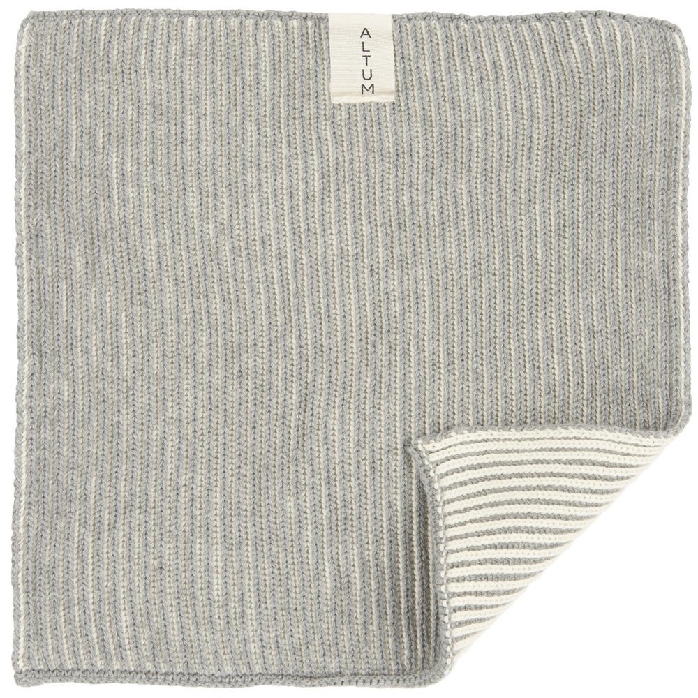 Waschlappen ALTUM gestrickt, dunkelgrau 