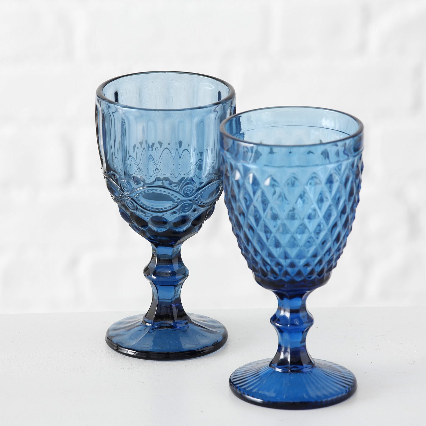 Weinglas Aurora 2er Set, blau 