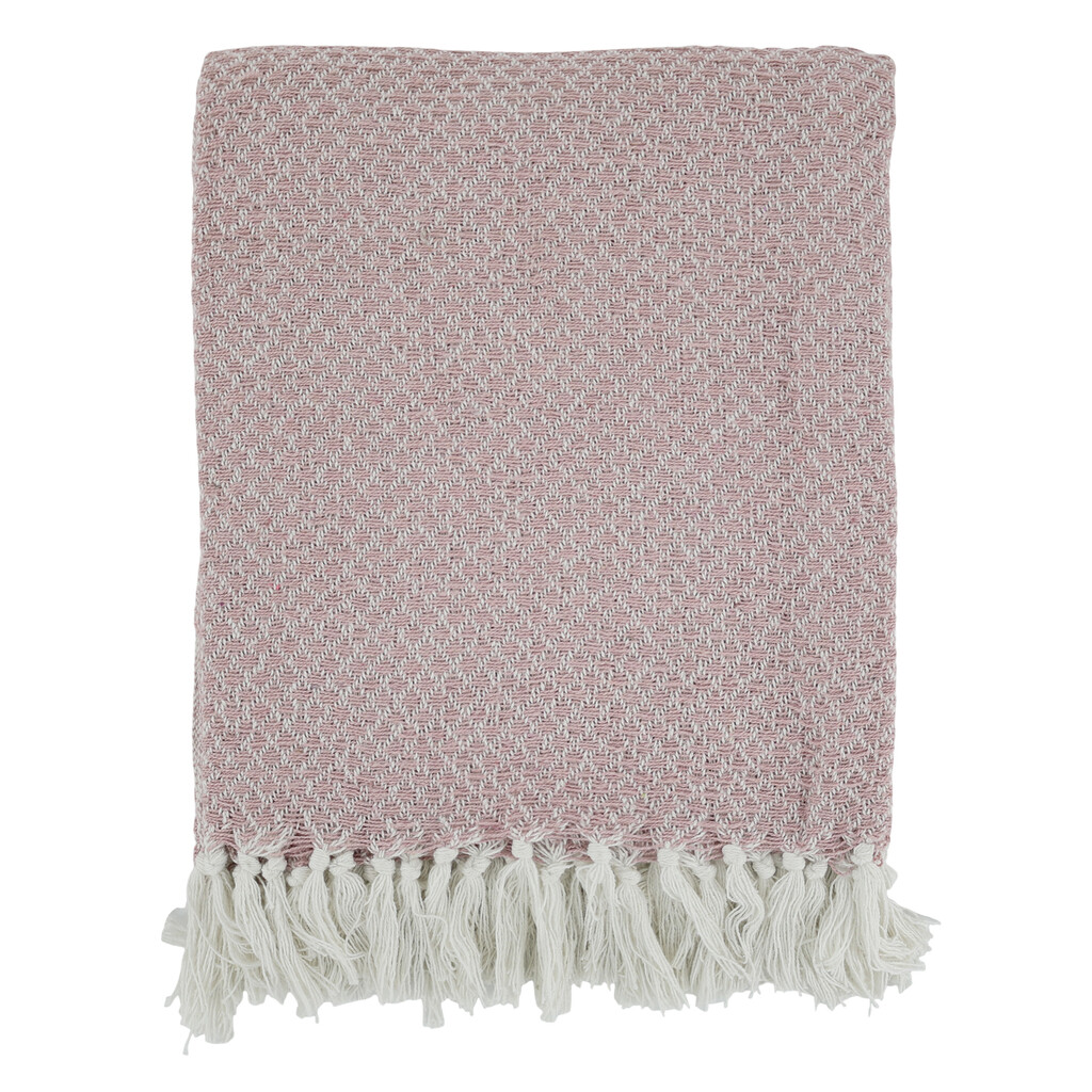 Chic Antique Aix Plaid Hellrosa Baumwolle online kaufen bei SKANDEKO