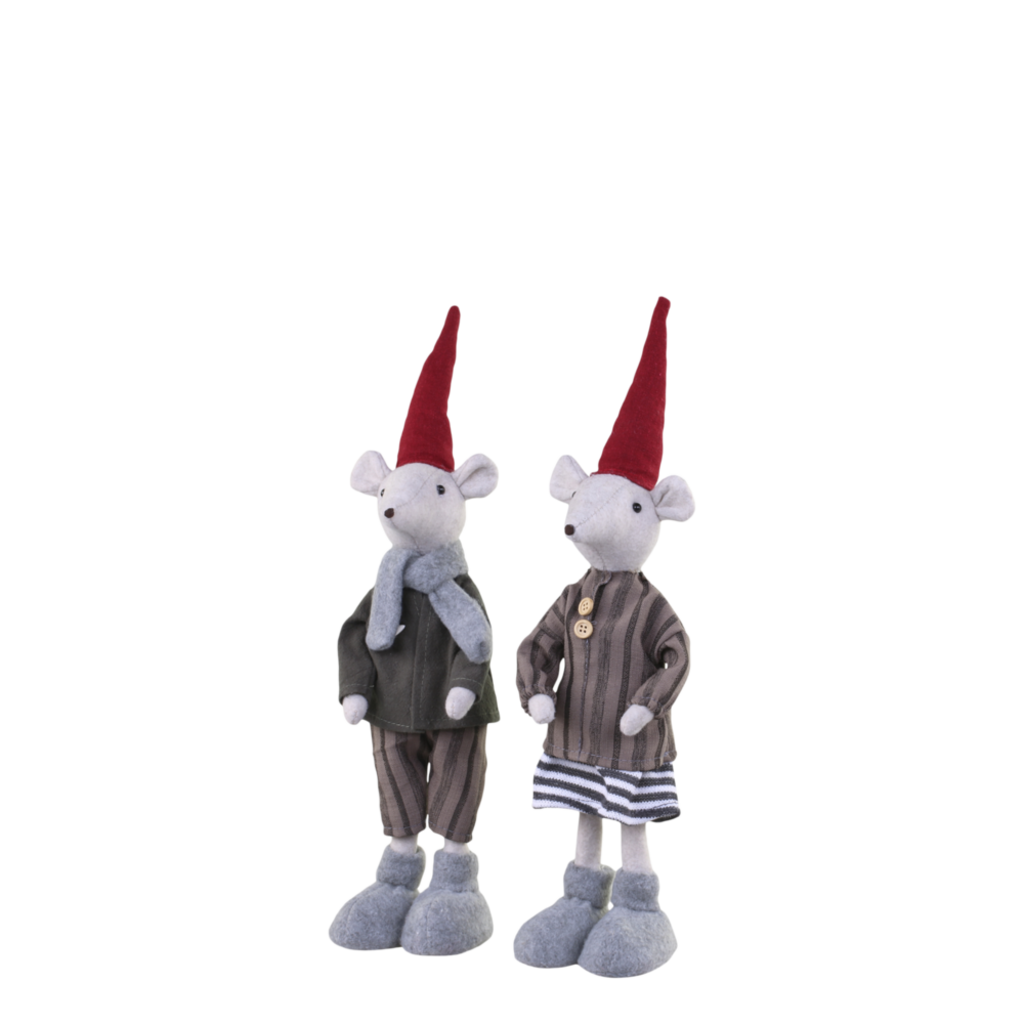 2 Weihnachtsmäuse stehend