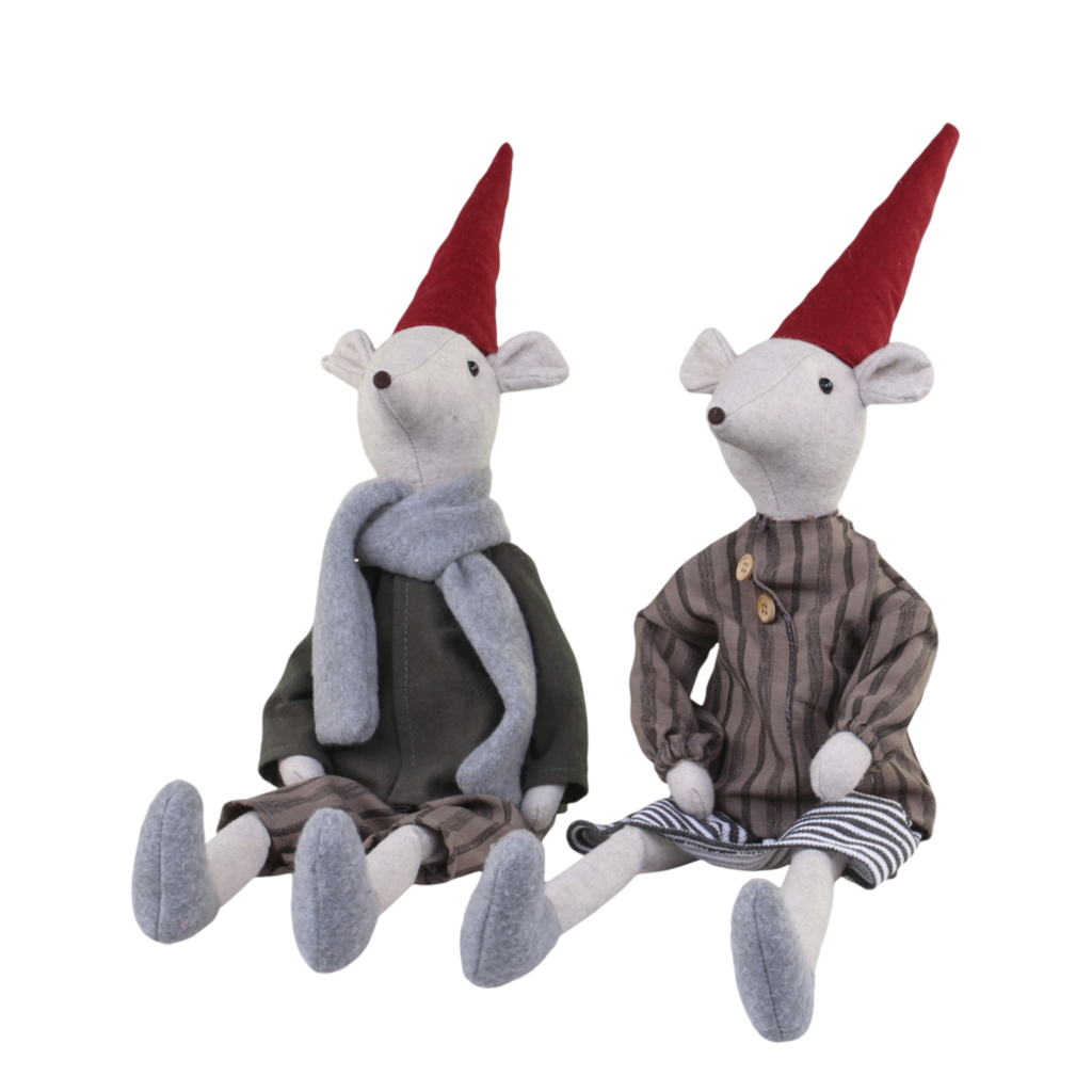 Chic Antique Asger & Agnes Weihnachtsmäuse sitzend online kaufen bei SKANDEKO