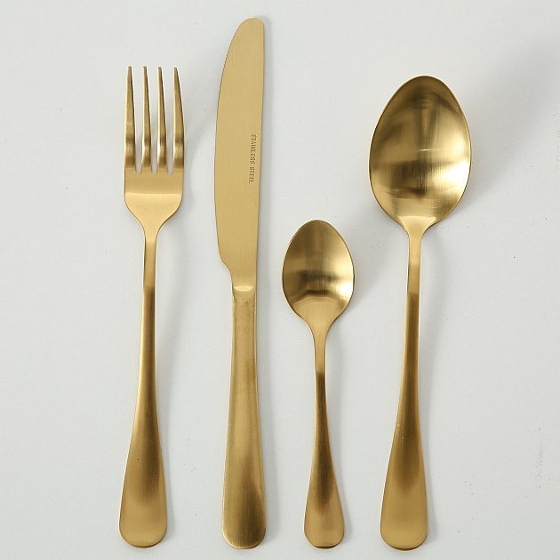 Besteckset Landlord 16 teilig gold