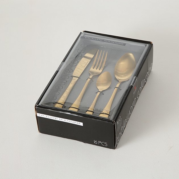 Besteckset Landlord 16 teilig gold