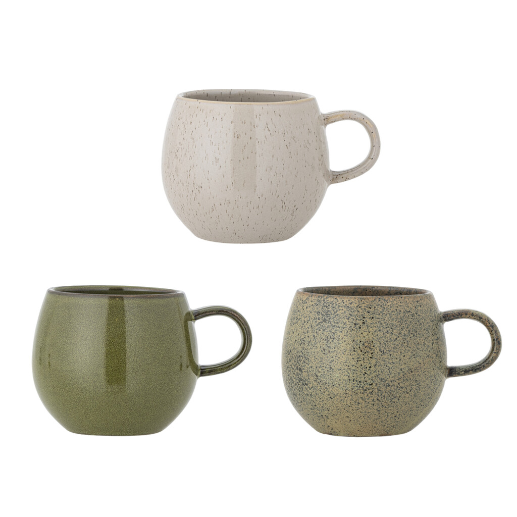 Bloomingville 3er-Set Becher Addison Grün online kaufen bei SKANDEKO