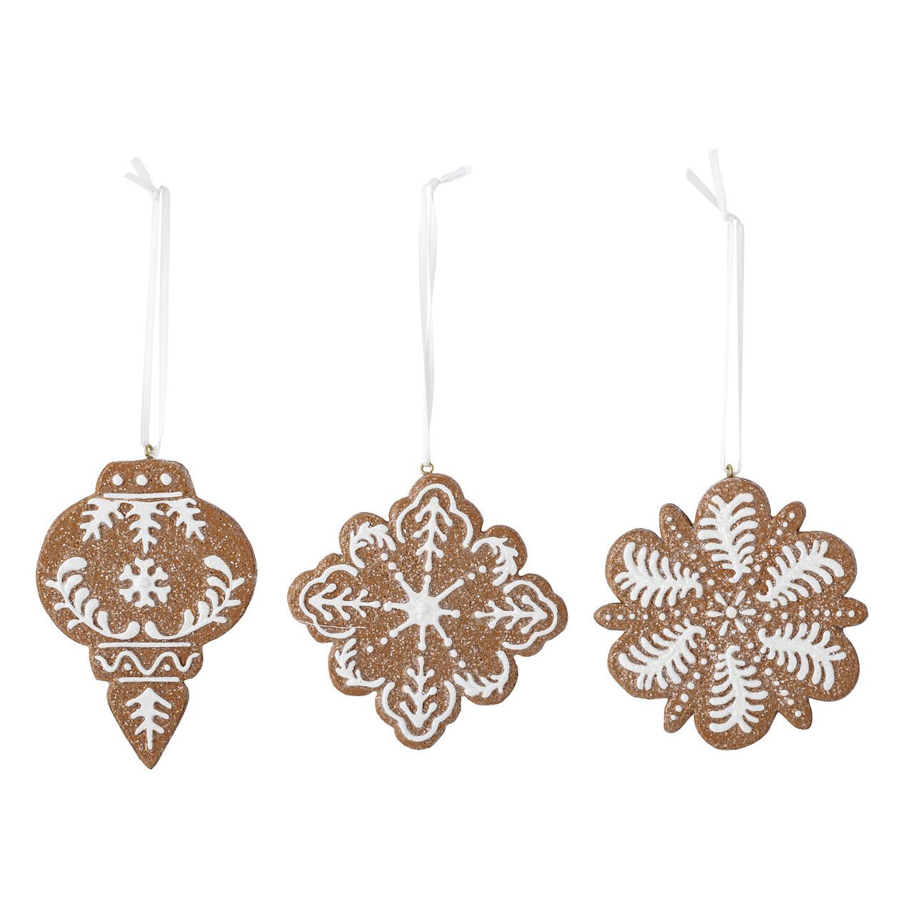 Bloomingville 3er Set Ornament Pearl Lebkuchenoptik online kaufen bei SKANDEKO