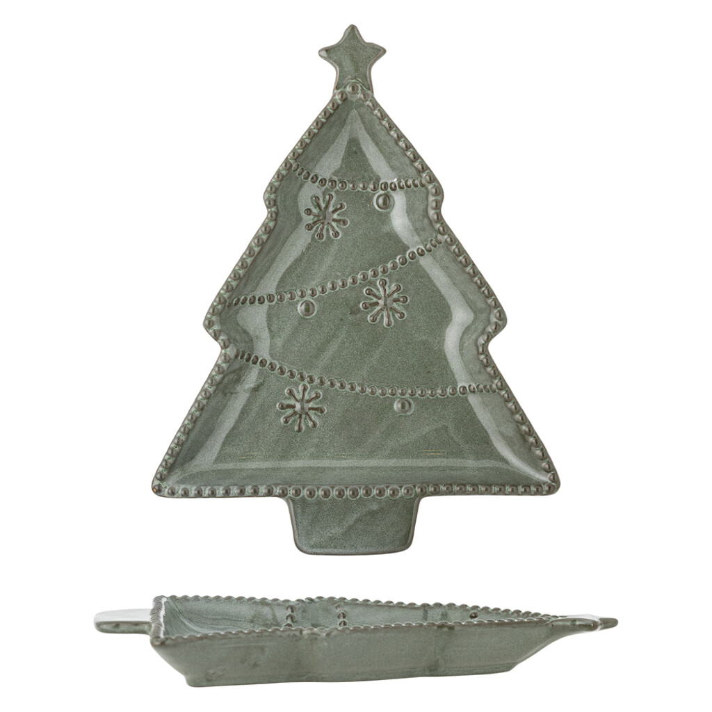 Bloomingville Alder Servierplatte Tannenbaum, Steingut online kaufen bei SKANDEKO