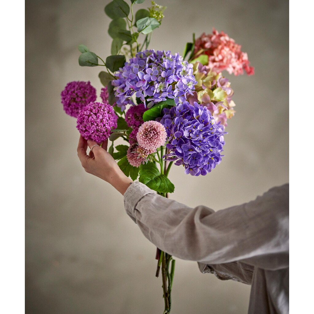 Blumenstrauß Edge Violett, Künstliche Blumen