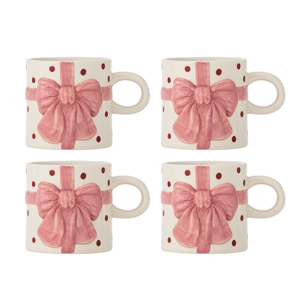 Bloomingville Bowie Becher Rose 4er-Set, Weihnachtsbecher online kaufen bei SKANDEKO