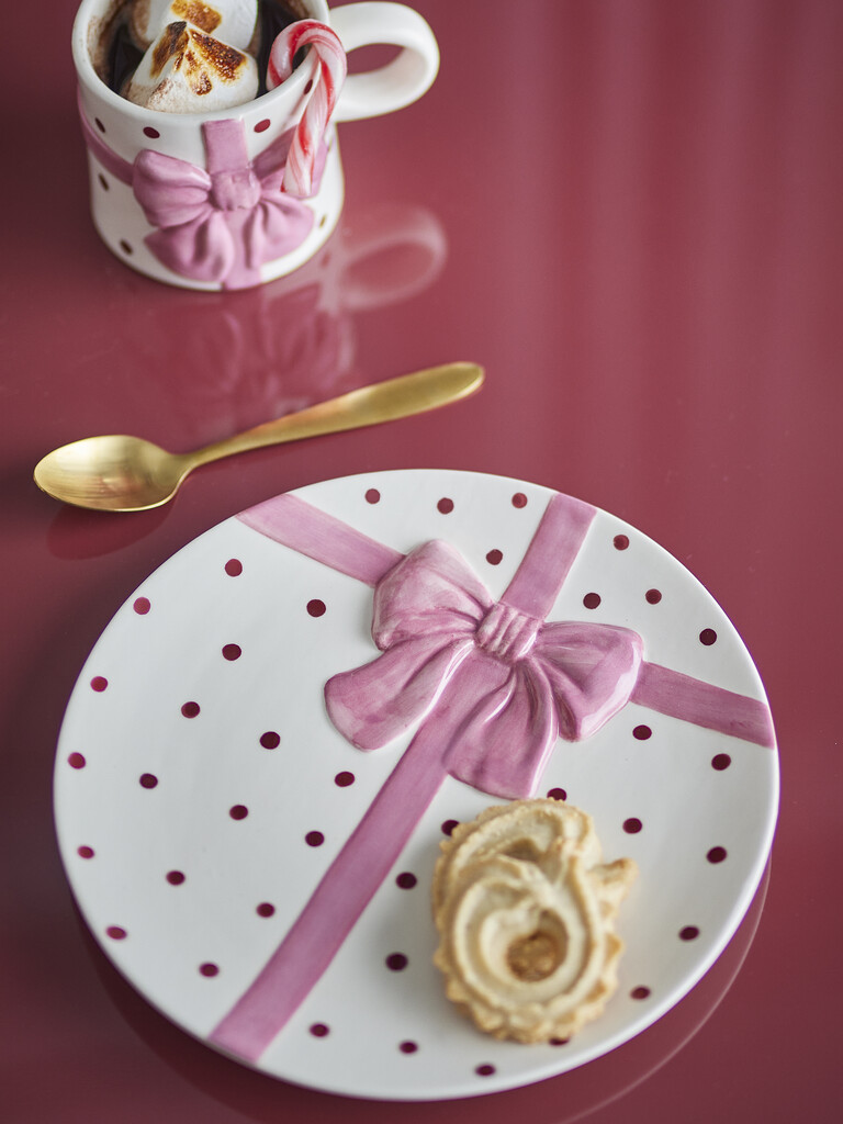 Bloomingville Bowie Teller Weihnachten im 4er-Set Rose, Ø 20,5 cm online kaufen bei SKANDEKO (Ansicht 2)
