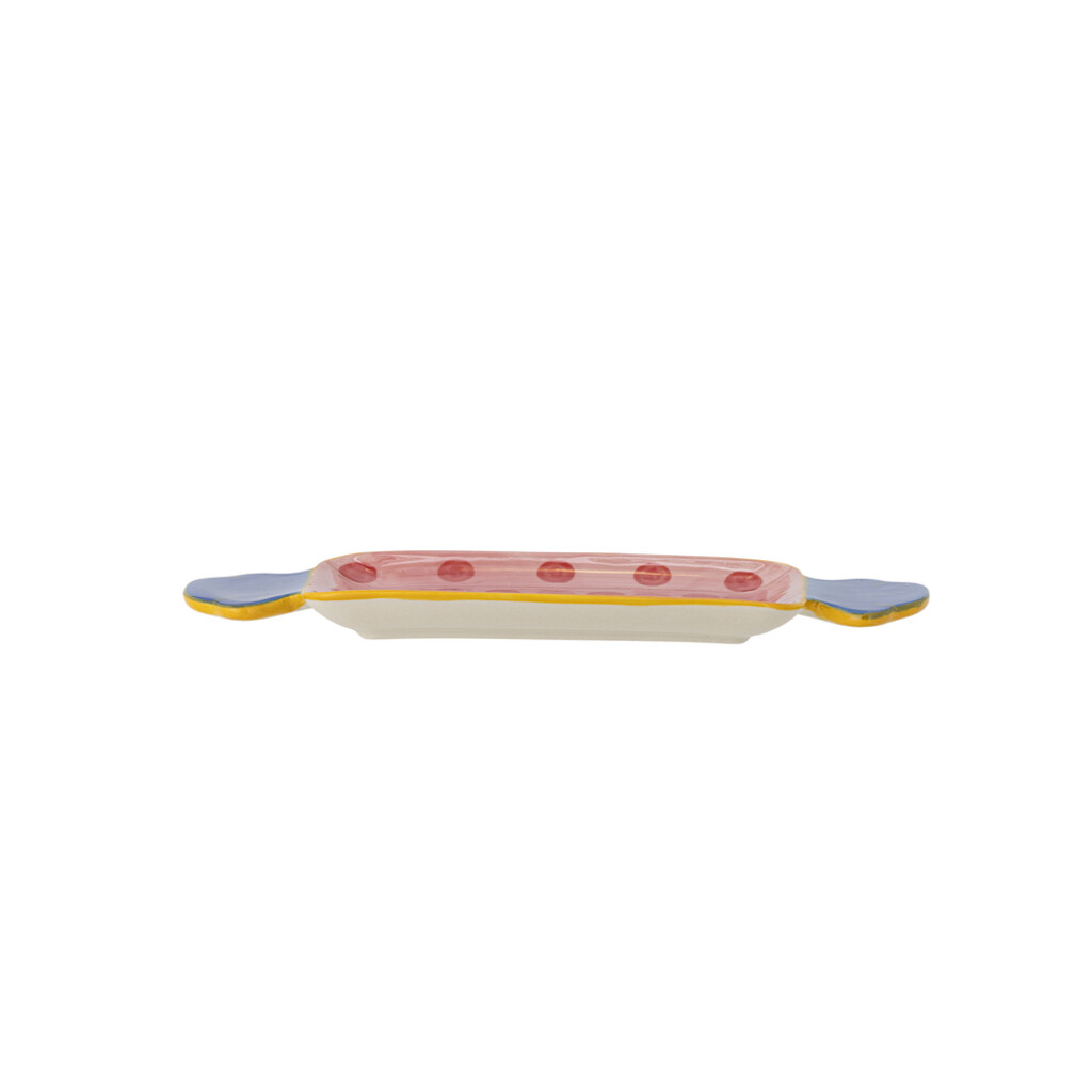 Caramella Servierplatte Rose aus Steingut