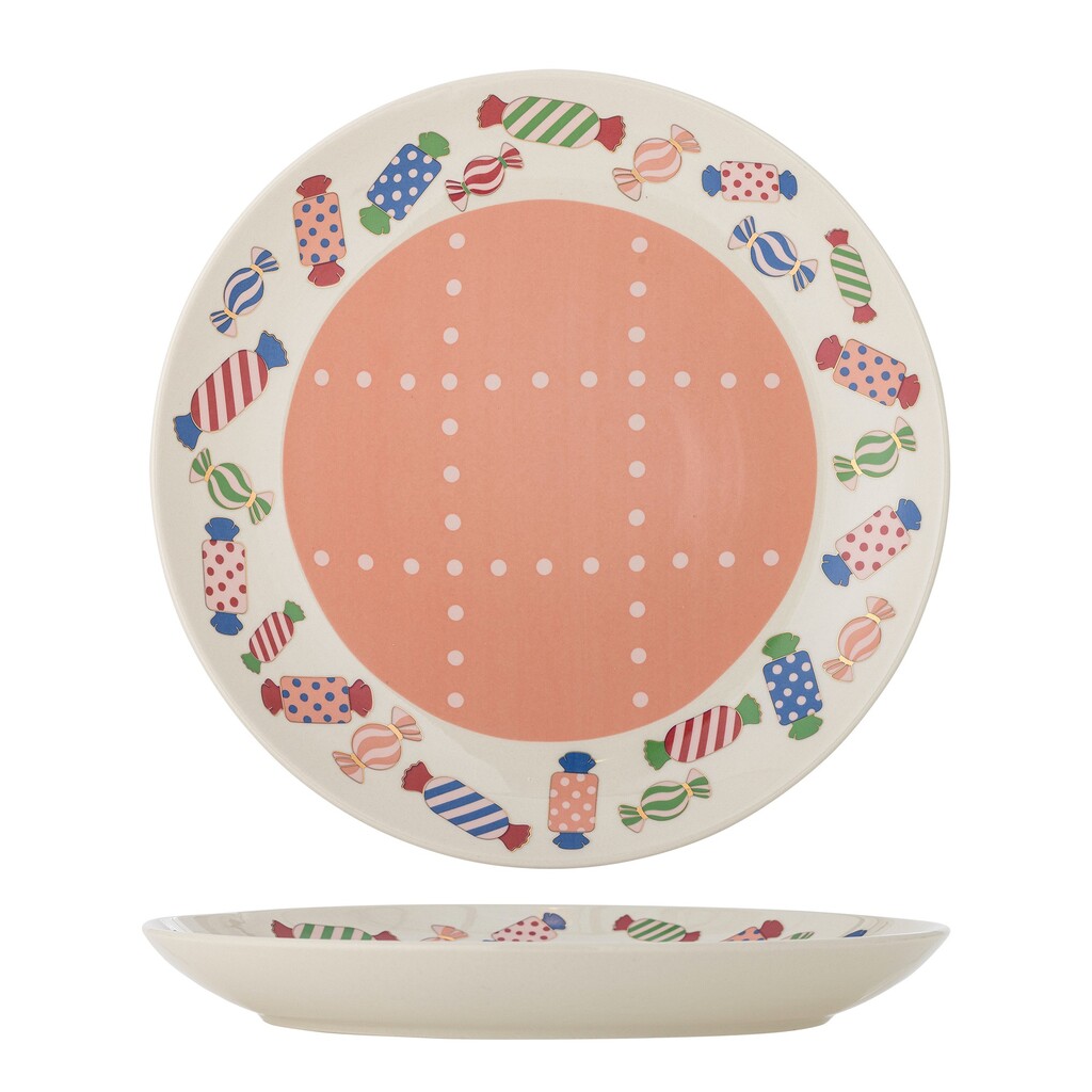 Bloomingville Caramella Teller aus Steingut, Bunt Ø 30,5 cm online kaufen bei SKANDEKO