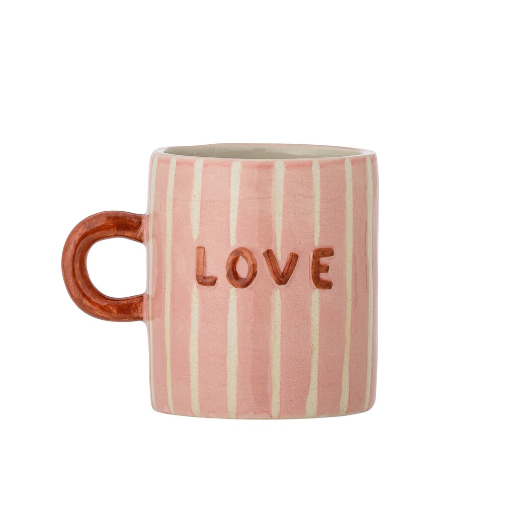 Cherish Becher MOM Rose aus Steingut – Handbemaltes Unikat