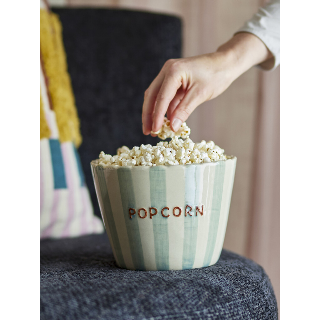 Bloomingville Popcorn Schale Bunt – Handbemaltes Steingut im Hygge-Stil online kaufen bei SKANDEKO (Ansicht 2)