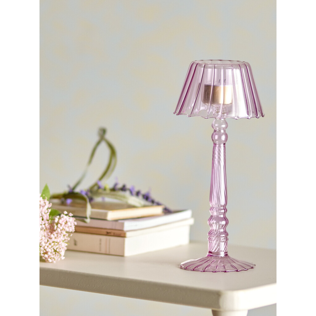 Cisco Teelichthalter Rose aus Glas