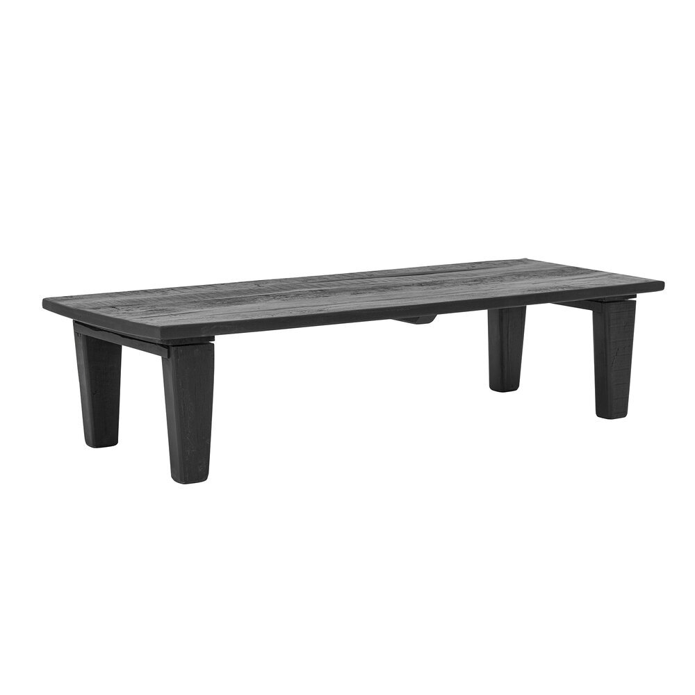 Couchtisch Ribber, Schwarz, Recyceltes Holz