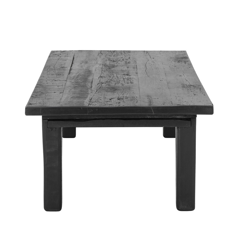 Couchtisch Ribber, Schwarz, Recyceltes Holz