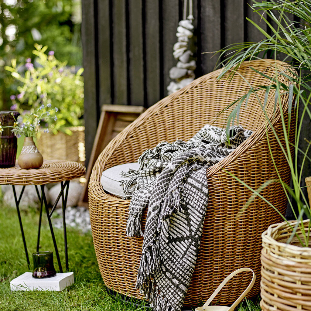 Bloomingville Decke Gutte aus recycelter Baumwolle online kaufen bei SKANDEKO (Ansicht 2)
