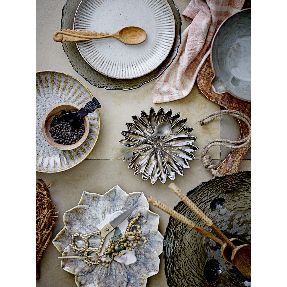 Bloomingville Fleur Nudelteller, Natur, Steingut online kaufen bei SKANDEKO (Ansicht 2)