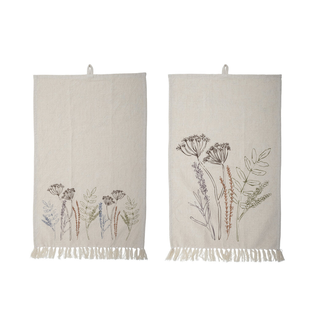 Bloomingville Geschirrhandtuch Set Bea aus Baumwolle