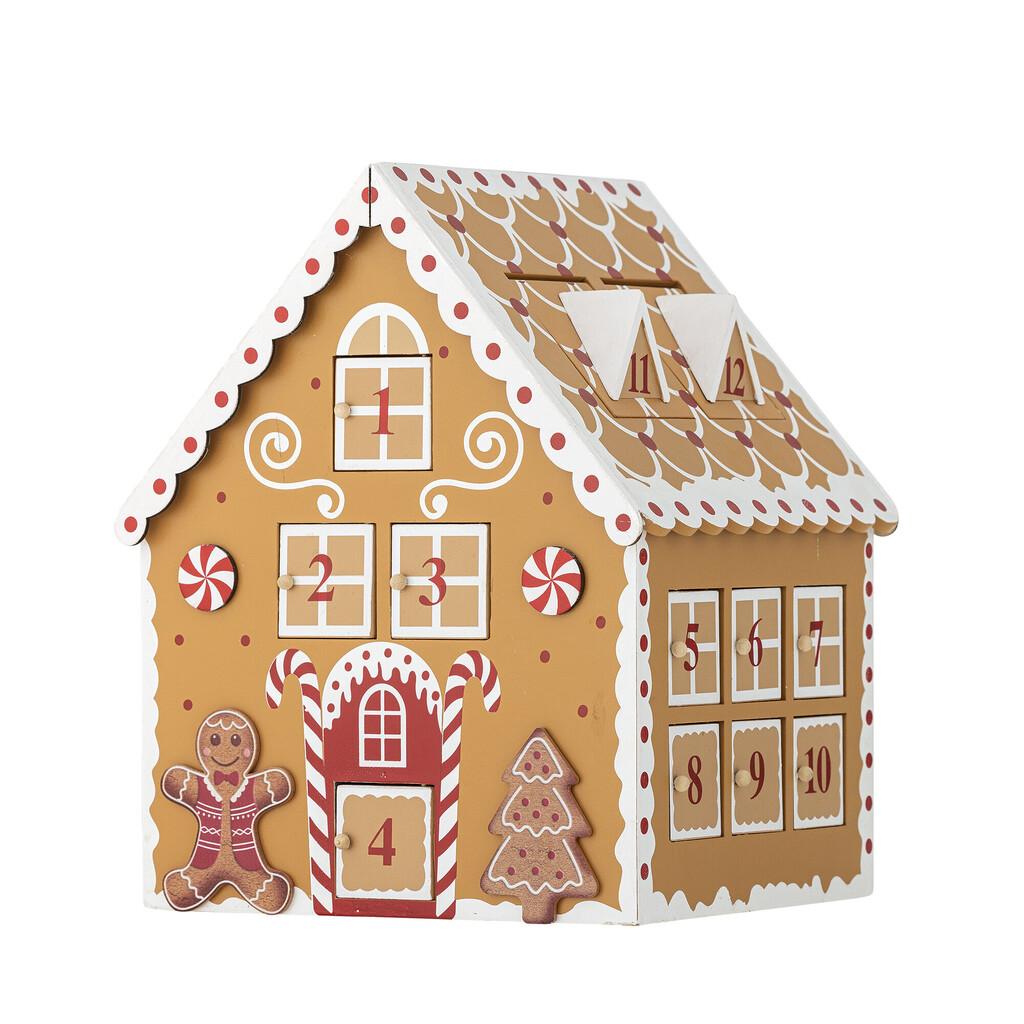 Bloomingville Adventskalender Ginnie aus MDF, Braun online kaufen bei SKANDEKO