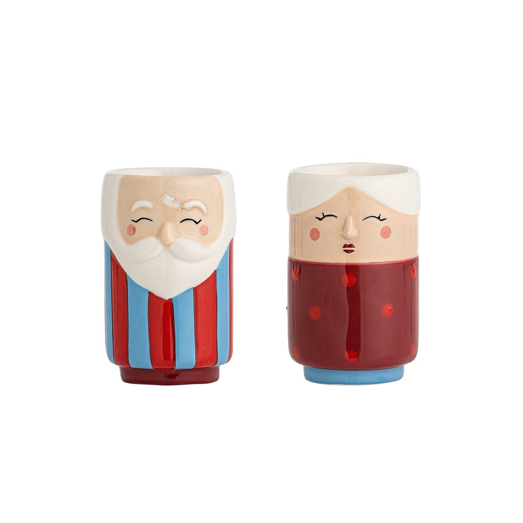 Bloomingville Granny Salz- und Pfefferset aus Steingut in Rot, Weihnachten online kaufen bei SKANDEKO