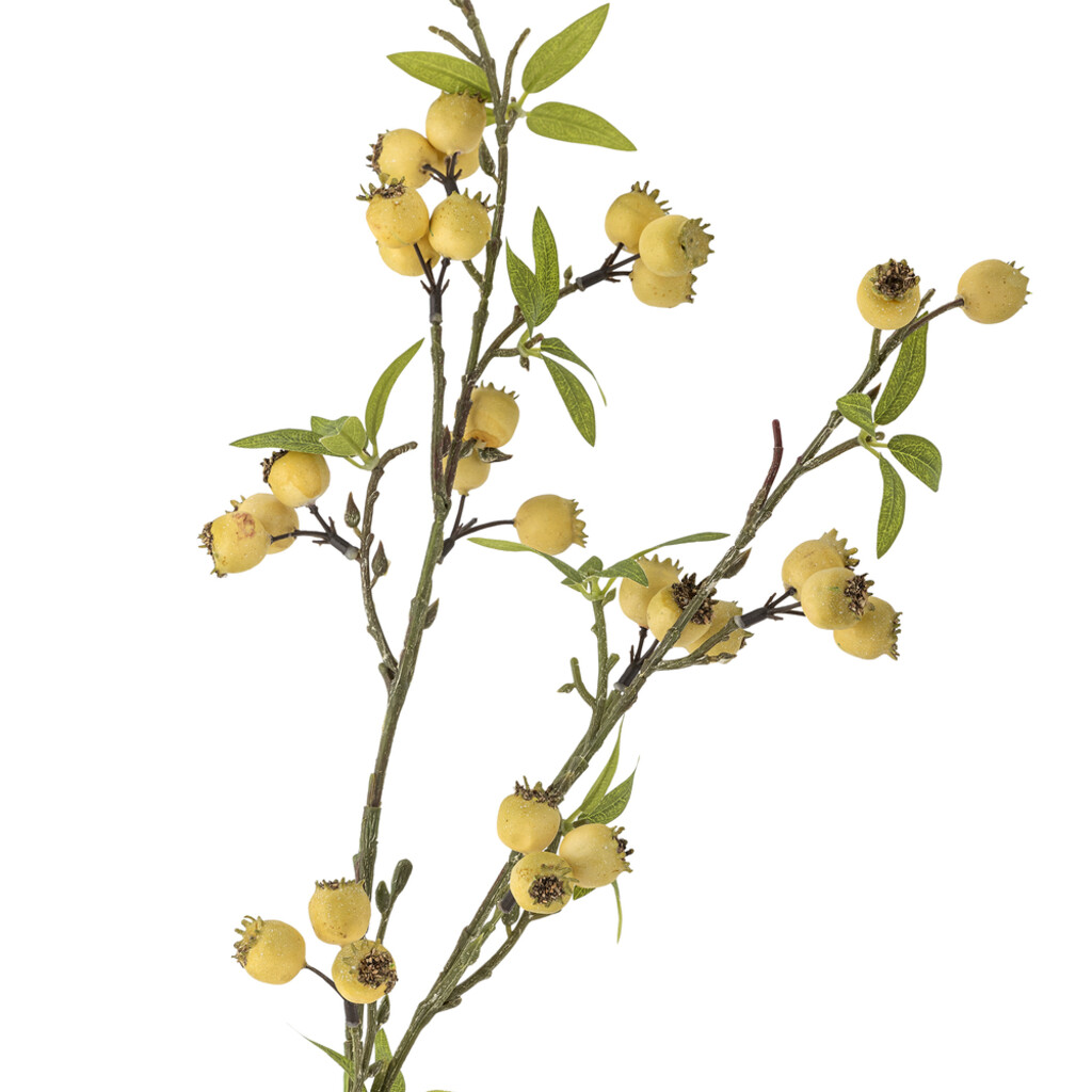 Hawthorn Zweig, Gelb, Künstliche Blume