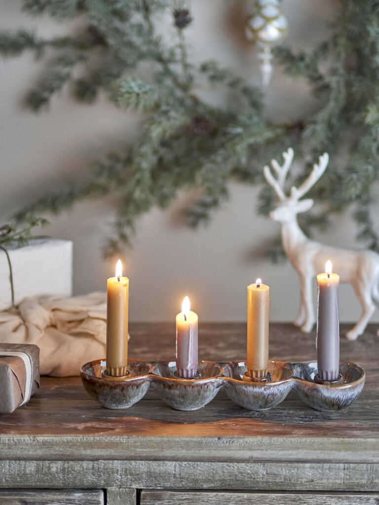 Bloomingville Kalia Adventskerzenständer aus Steingut online kaufen bei SKANDEKO (Ansicht 2)