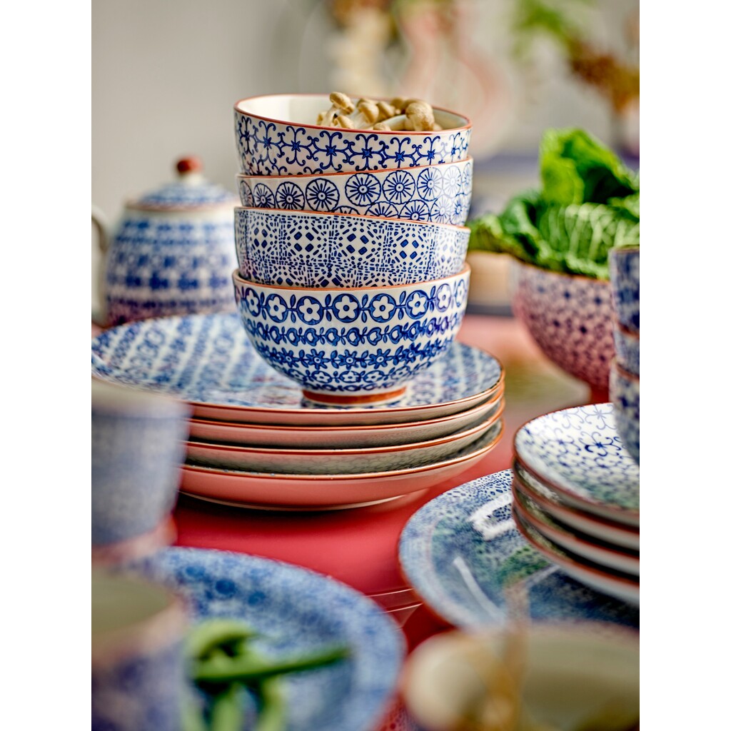Bloomingville Karine Schale, Blau 4er Set