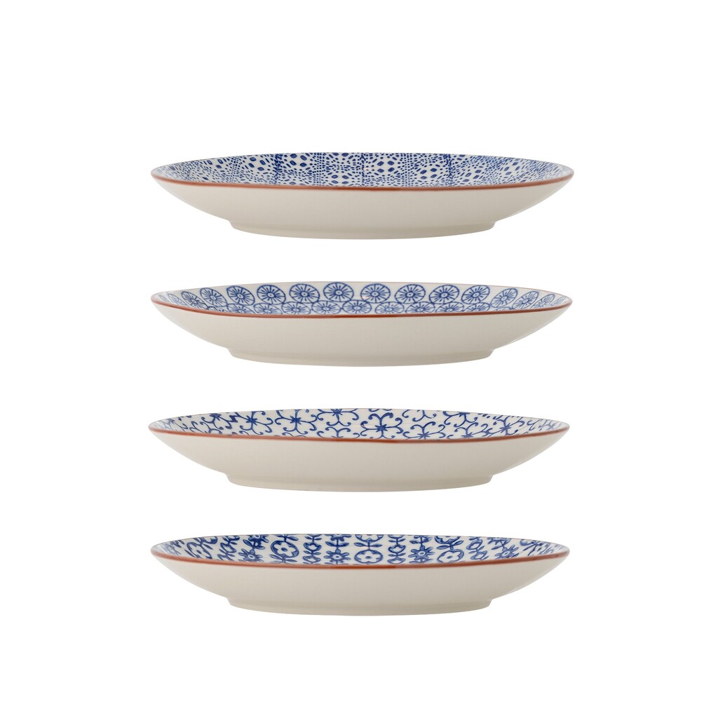 Bloomingville Karine Dessert-Teller-Set, Blau – Ø 20 cm