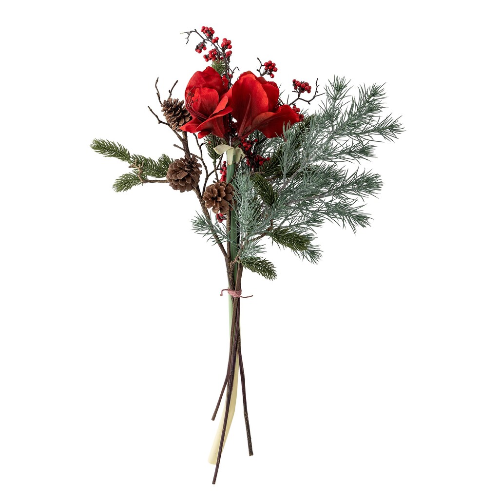 Bloomingville Künstlicher Blumenstrauß Rubia in Rot (Ø 45 cm) online kaufen bei SKANDEKO