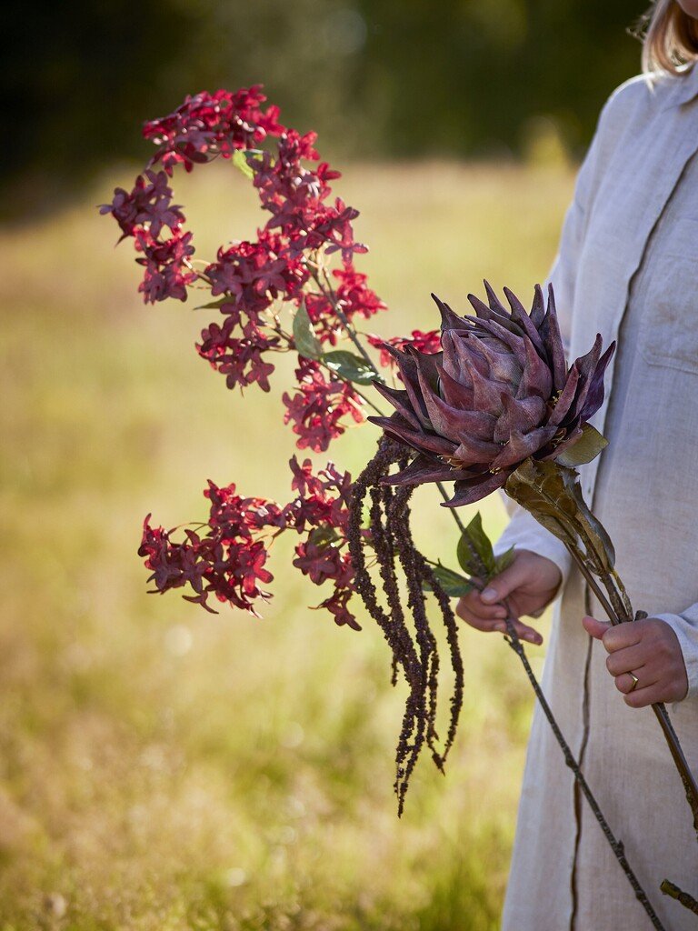 Bloomingville Kunstblume Protea Stiel Violett online kaufen bei SKANDEKO (Ansicht 2)