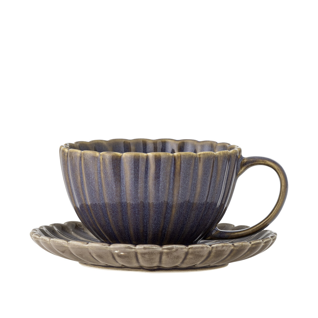 Latina Tasse mit Untertasse, Steingut