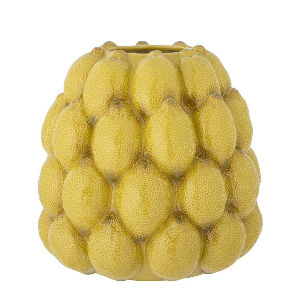 Bloomingville Limone Vase, Gelb, Steingut online kaufen bei SKANDEKO