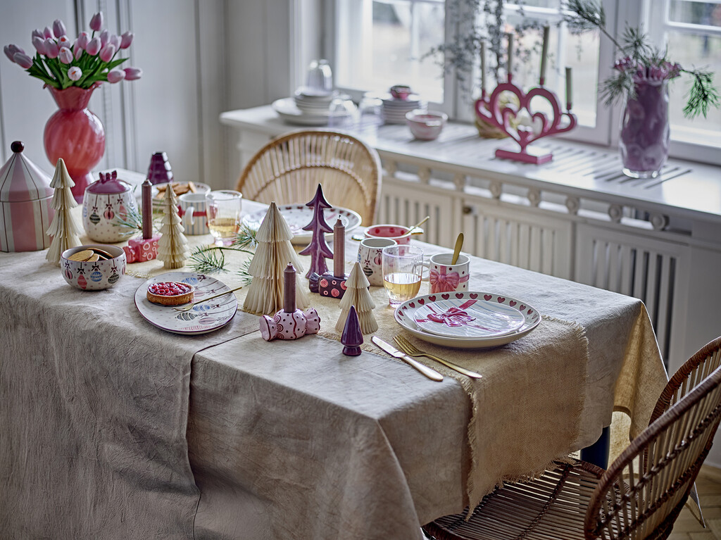 Bloomingville Ornamentia Gefäß mit Deckel aus Steingut, Weihnachten online kaufen bei SKANDEKO (Ansicht 2)