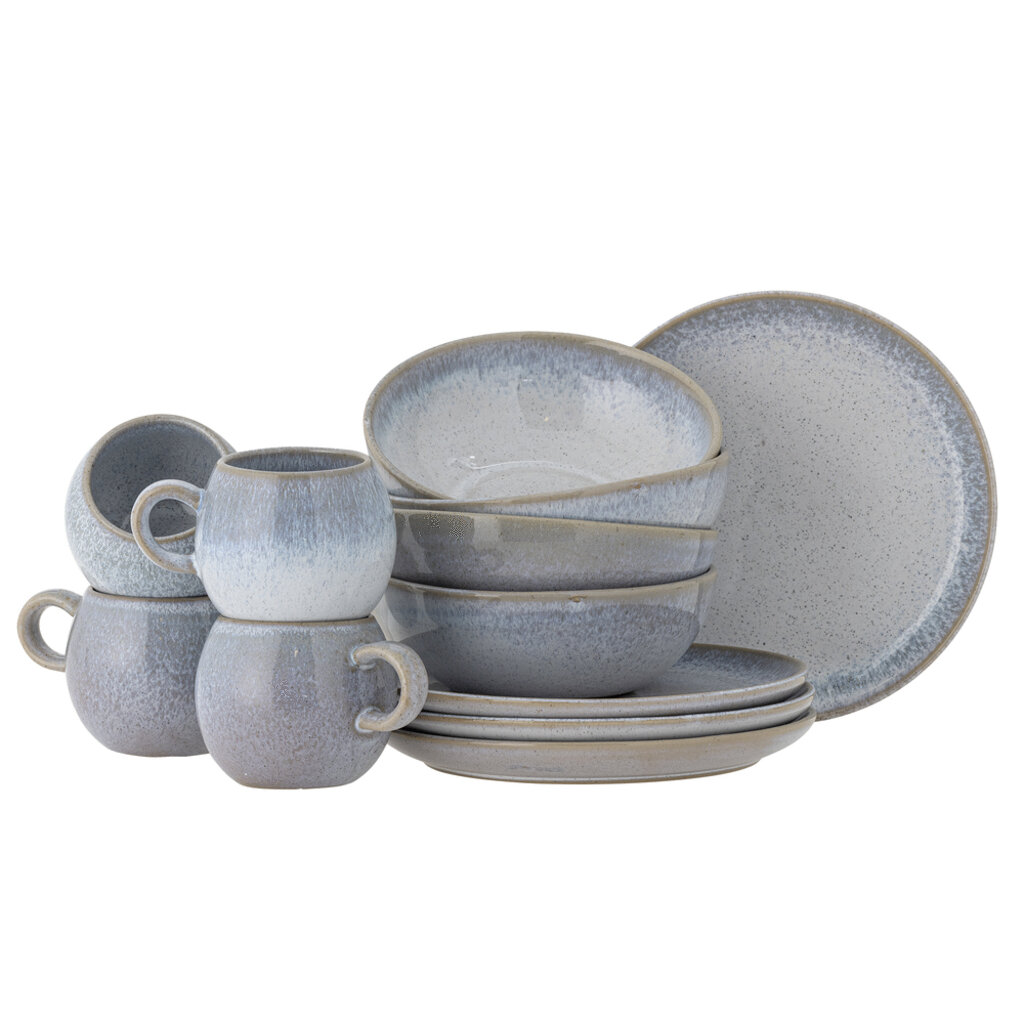 Bloomingville Paula Frühstück Geschirr Set aus Steingut online kaufen bei SKANDEKO