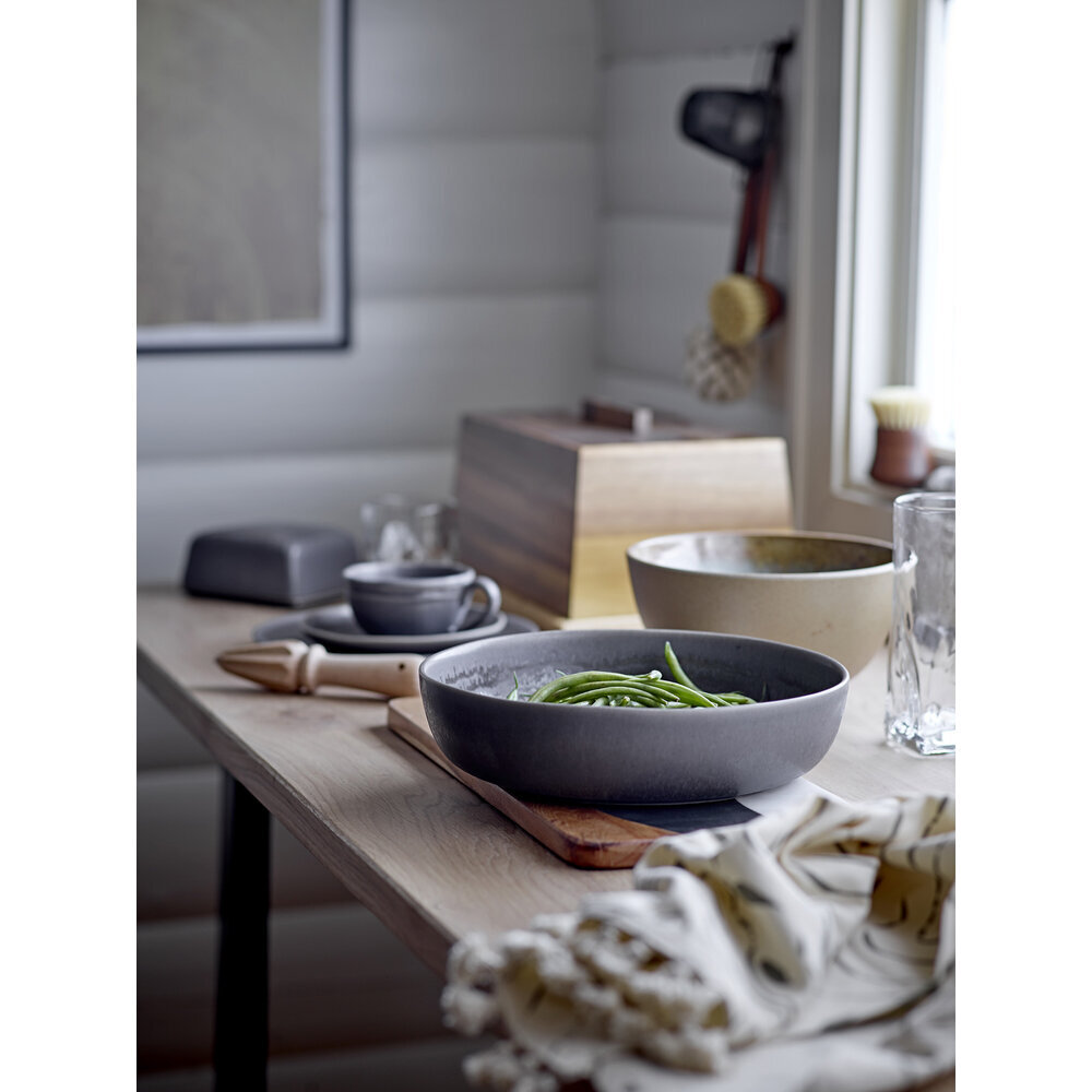 Bloomingville Raben Butterdose, Grau, Steingut online kaufen bei SKANDEKO (Ansicht 2)