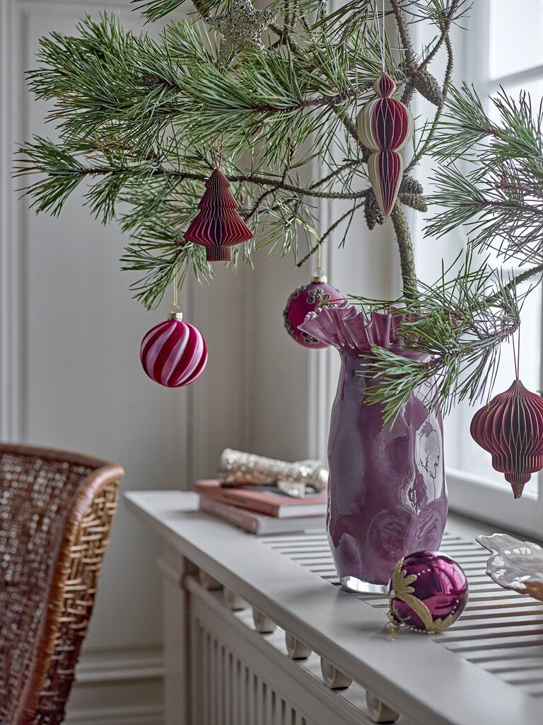 Bloomingville Sima Vase Violett aus Glas online kaufen bei SKANDEKO (Ansicht 2)