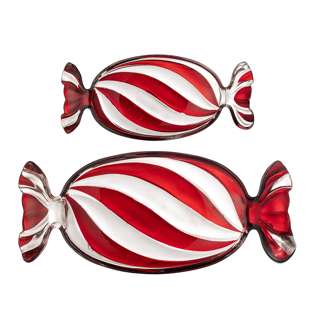 Bloomingville Servierplatten Sweetie Rot (2er-Set)