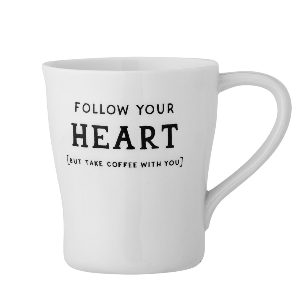 Bloomingville Tasse Wendy mit Schrift, Steingut online kaufen bei SKANDEKO
