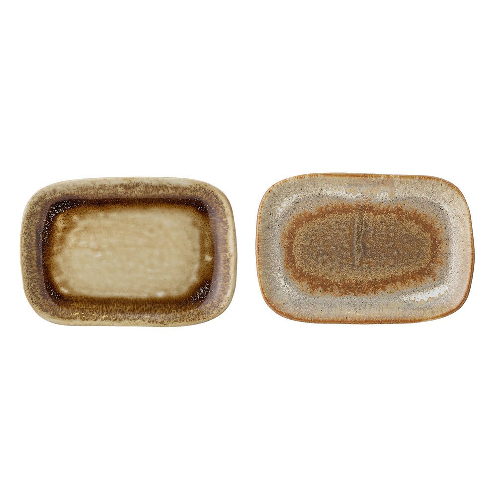 Bloomingville Teller Willow 2er Set aus Steingut online kaufen bei SKANDEKO