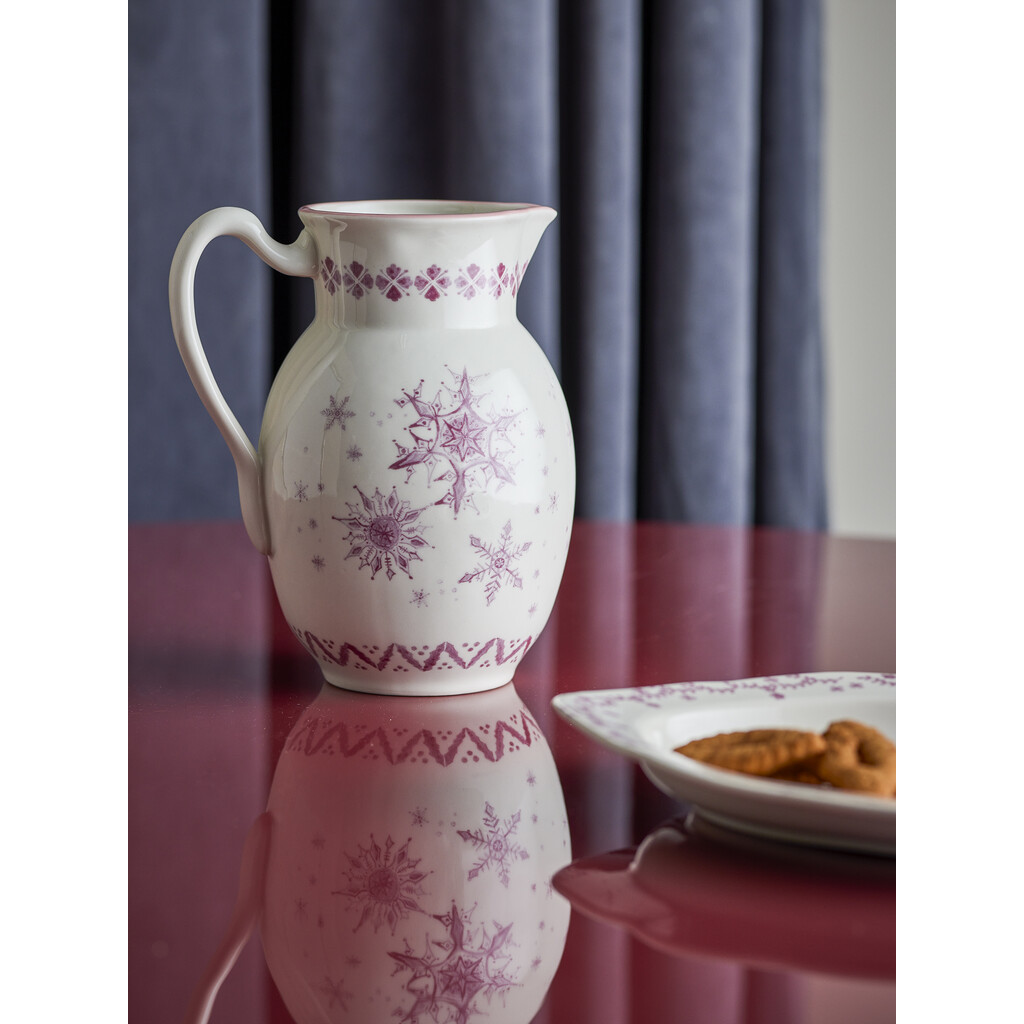 Wonderland Krug Rose Steingut, Weihnachtsgeschirr