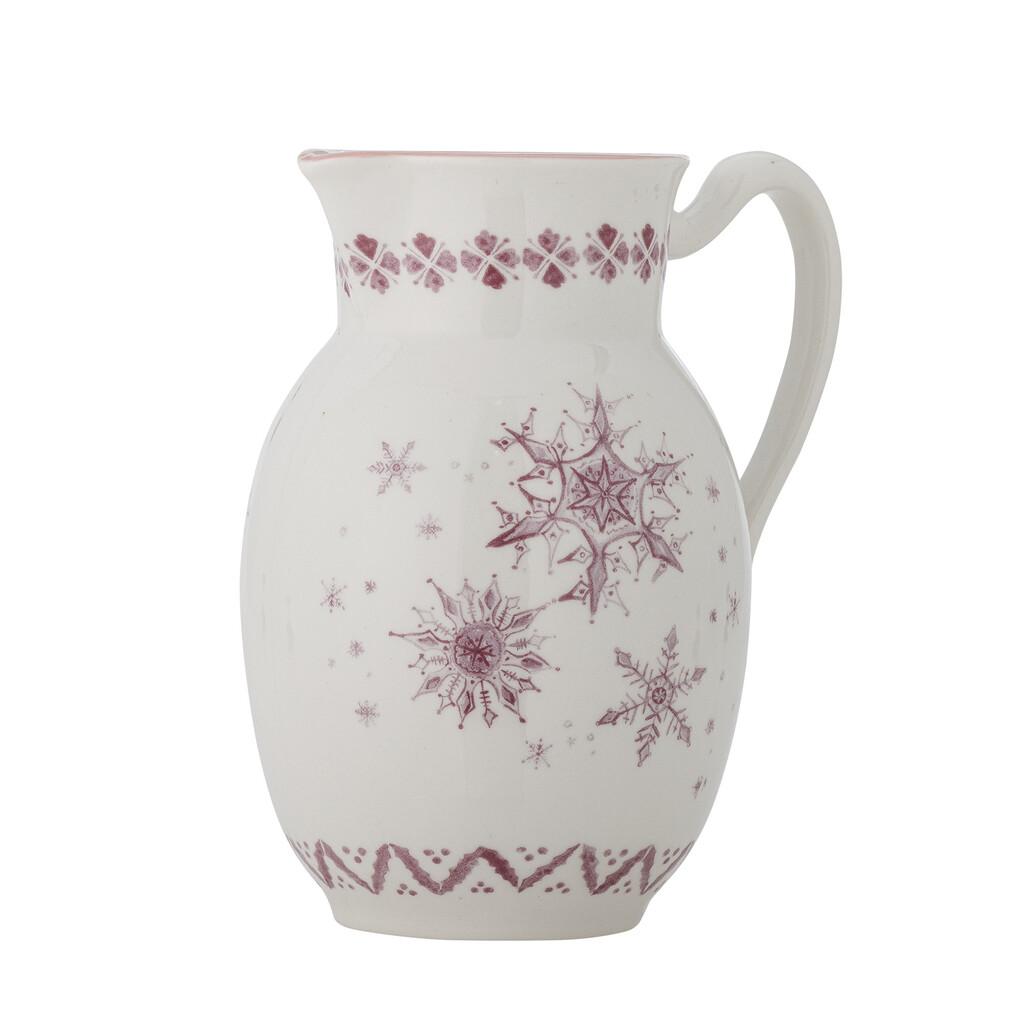 Bloomingville Wonderland Krug Rose Steingut, Weihnachtsgeschirr online kaufen bei SKANDEKO