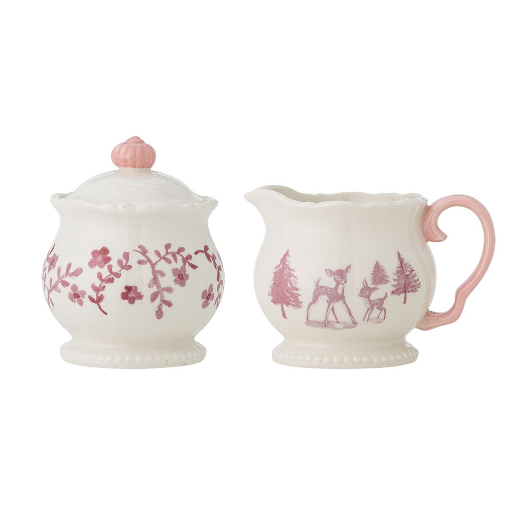 Bloomingville Wonderland Milchkännchen & Zuckerdose Rose 2er-Set online kaufen bei SKANDEKO