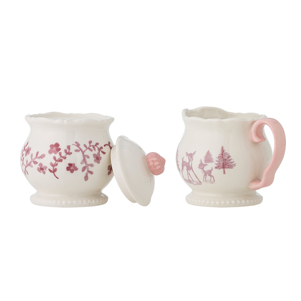 Bloomingville Wonderland Milchkännchen & Zuckerdose Rose 2er-Set